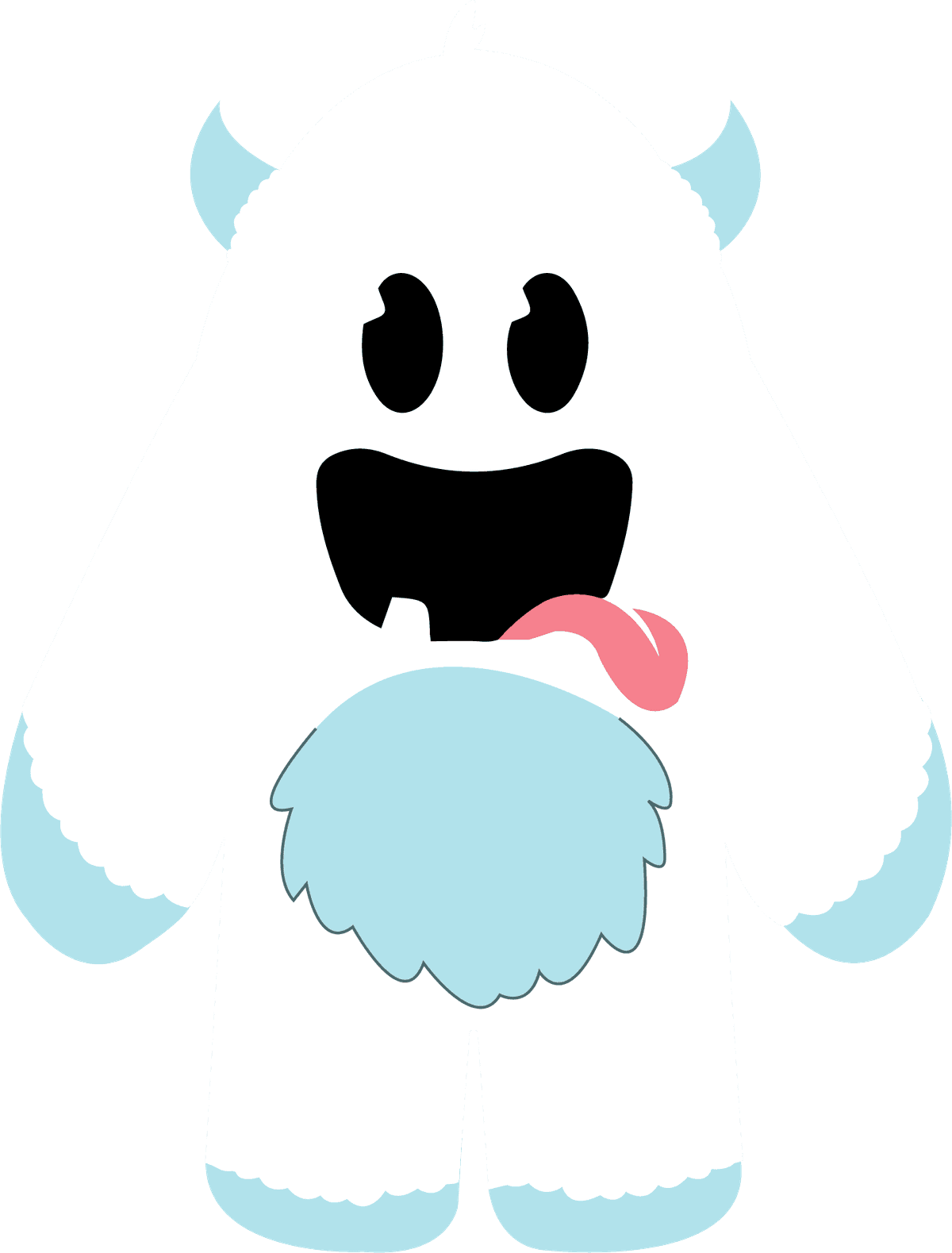 Lick mascot mouth open